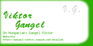 viktor gangel business card